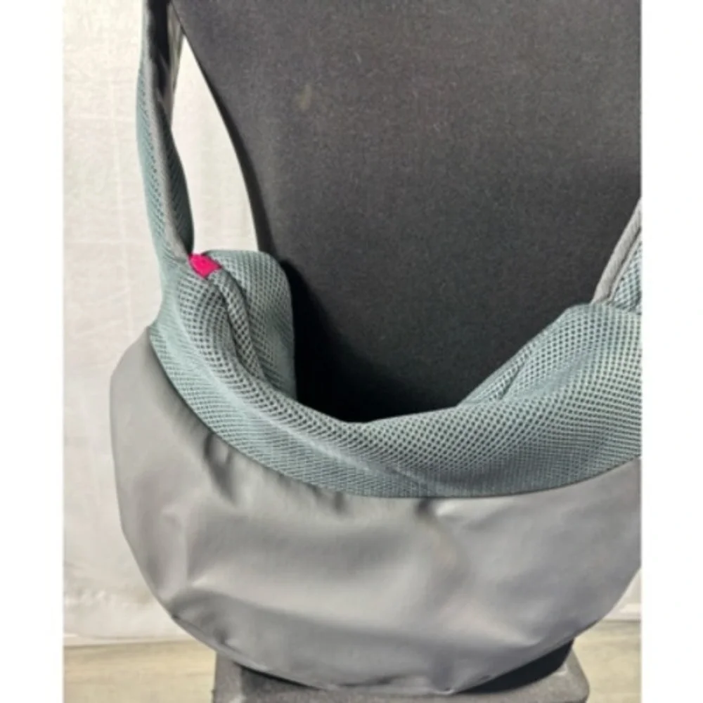 Yudodo Pet Small Dog Cat Sling Carrier Gray Pink‎ Mesh Travel Shoulder Bag